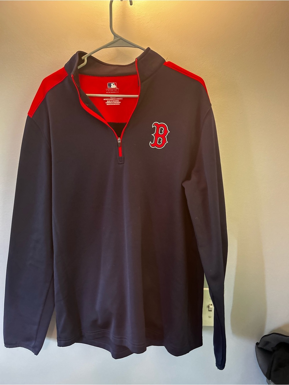 Genuine Merchandise Navy and Red Men's Quarter-Zip Pullover